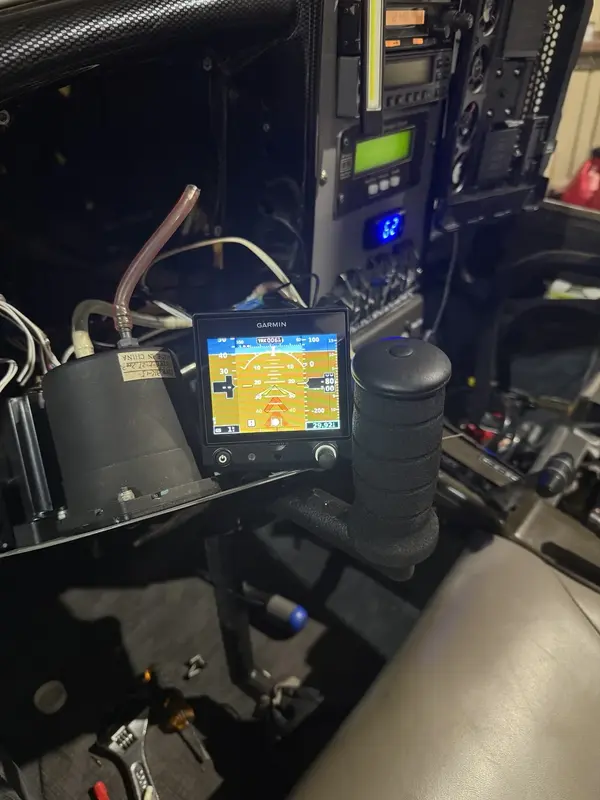Garmin G5 installed in an aircraft panel during avionics work