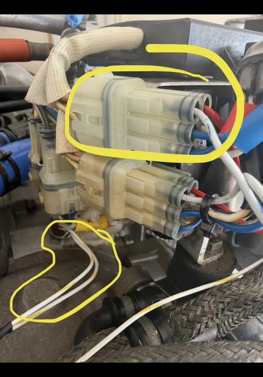 Soft-start and ignition wiring connector during ROTAX electrical review