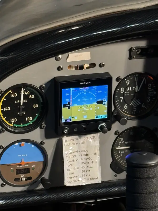 Garmin G5 installed in an aircraft panel during avionics work